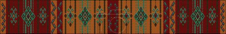 Illustration for Ornament, mosaic, ethnic, folk pattern. It is made in bright, juicy, perfectly matching colors. - Royalty Free Image