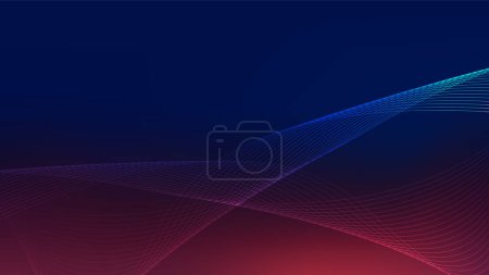 Illustration for Modern Gradient Background with Lines - Royalty Free Image