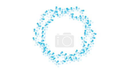 Foto de Círculo de burbuja azul en blanco - Imagen libre de derechos