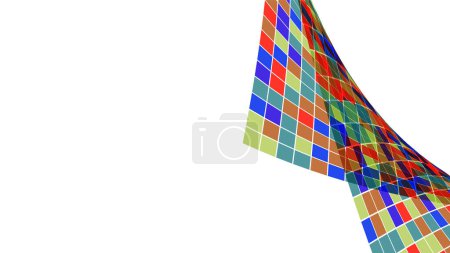 Illustration for Abstract Mosaic Shape on White - Royalty Free Image