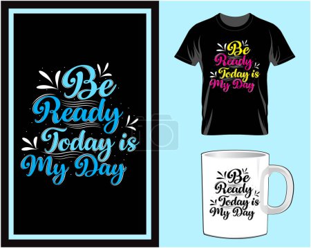 Illustration for Motivational quote typography lettering t shirt design vector illutration - Royalty Free Image