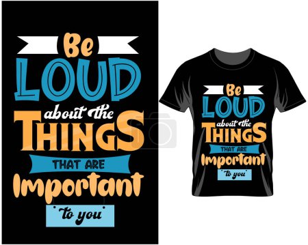Illustration for Motivational quote lettering typography t shirt design vector illustration - Royalty Free Image