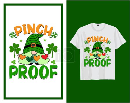Ilustración de St Patrick's day t shirt design typography vector illustration - Imagen libre de derechos