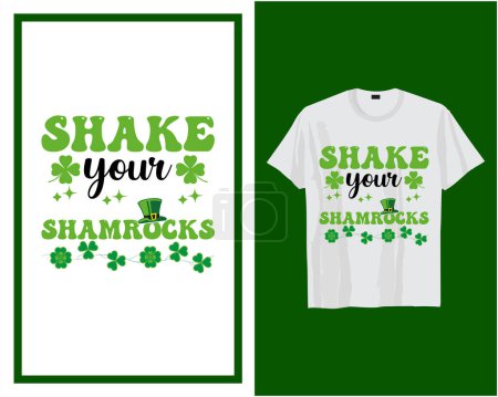 Illustration for St Patrick's day t shirt design typography vector illustration - Royalty Free Image