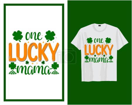 Illustration for St Patrick's day t shirt design typography vector illustration - Royalty Free Image