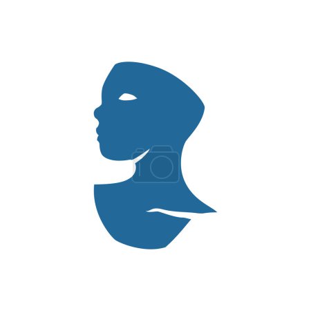 Art abstrait de la sculpture féminine buste silhouette Matisse inspiré illustration vectorielle de style contemporain. Design créatif de statue de femme artistique à la mode pour l'impression de toile de décoration murale ou d'affiche