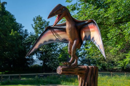 Photo for Full size animated dinosaur in Jurasic park , Kilkeny , Ireland. - Royalty Free Image