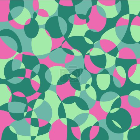 Ilustración de Fondo psicodélico abstracto de color verde brillante y rosa cuadrado con vector de elementos gráficos - Imagen libre de derechos