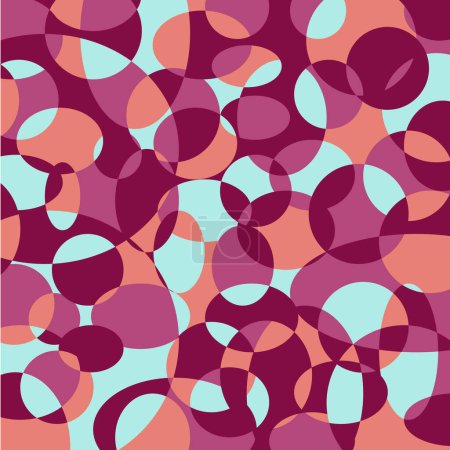 Ilustración de Cuadrado brillante rojo y rosa de color abstracto fondo psicodélico con elementos gráficos vector - Imagen libre de derechos