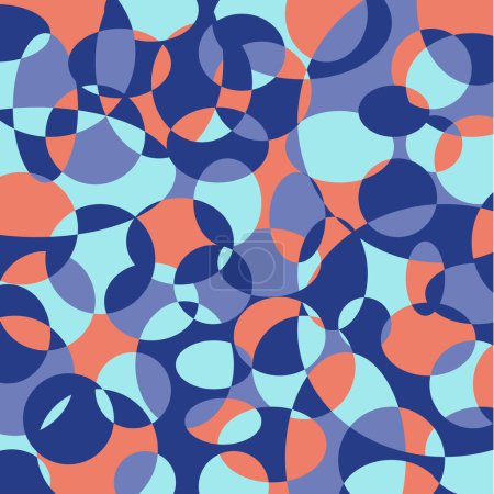Ilustración de Cuadrado brillante azul y rosa de color abstracto fondo psicodélico con elementos gráficos vector - Imagen libre de derechos