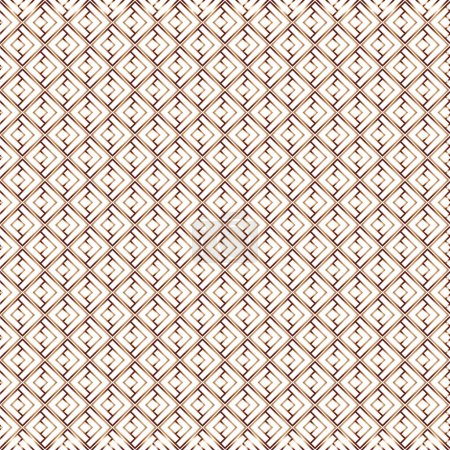 Illustration for Geometric metal bronze foil gradient pattern tiles with 3D effect. Decorative mosaic maze - Royalty Free Image