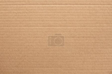 Photo for Brown cardboard sheet texture background, detail of recycle paper box pattern. - Royalty Free Image