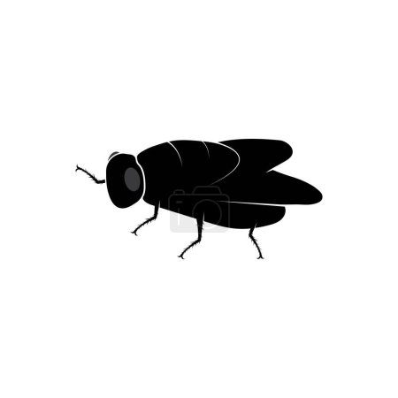 Téléchargez les illustrations : Flies icon vector illustration - en licence libre de droit