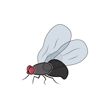 Illustration for Flies icon vector illustration - Royalty Free Image
