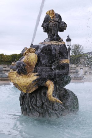 Photo for Fountain on Place de la Concorde in Paris, France - Royalty Free Image
