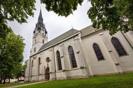 Photo for Assumption Church, Roman Catholic Gothic Church, Spisska Nova Ves, Slovakia. - Royalty Free Image