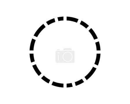 Photo for An loading progress or load circle icon isolated on white background - Royalty Free Image