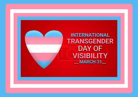 International Transgender Day of Visibility abstract background