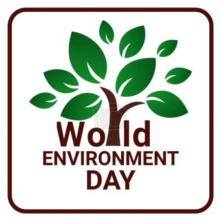 Photo for World Environment Day. Holiday concept. Template for background, banner, card, poster with text inscription. illustration - Royalty Free Image