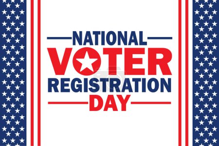 Illustration for National Voter Registration Day - Royalty Free Image