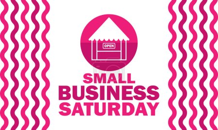 Illustration for Small Business Saturday Vector illustration. Suitable for greeting card, poster and banner - Royalty Free Image