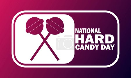 Illustration for National Hard Candy Day Vector illustration. Suitable for greeting card, poster and banner - Royalty Free Image