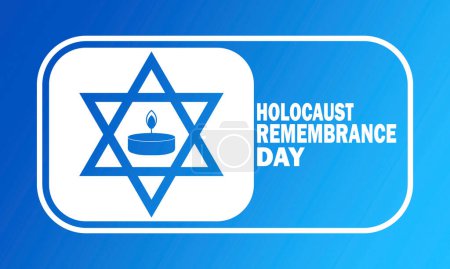 Día del Recuerdo del Holocausto. Ilustración vectorial. Fondo moderno para póster, pancarta, tarjeta de felicitación.