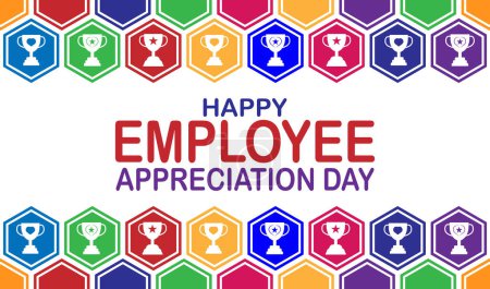 Happy Employee Appreciation Day Illustration vectorielle. Convient pour carte de v?ux, affiche et bannière.