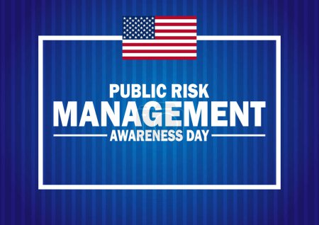 Ilustración de Public Risk Management Awareness Day Vector Illustration (en inglés). Adecuado para tarjeta de felicitación, póster y pancarta. - Imagen libre de derechos