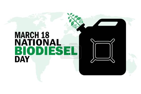 International Biodiesel Day wallpaper with shapes and typography. International Biodiesel Day, background