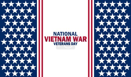 National Vietnam War Veterans Day wallpaper with shapes and typography. National Vietnam War Veterans Day, background