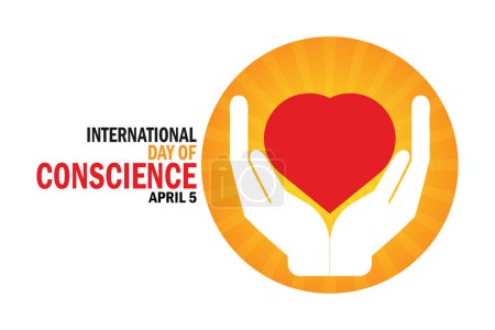 International day of Conscience. Holiday concept. Template for background, banner, card, poster with text inscription