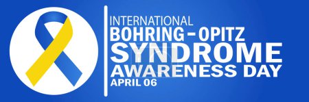 Illustration for International Bohring Opitz Syndrome Awareness Day. Suitable for greeting card, poster and banner. - Royalty Free Image