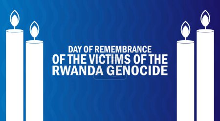 Tag des Gedenkens an die Opfer des Völkermords in Ruanda Ferienkonzept. Vorlage für Hintergrund, Banner, Karte, Plakat mit Textinschrift