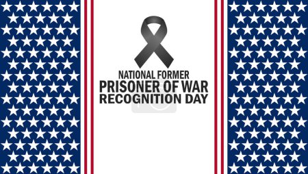 Ilustración de Día Nacional del Ex Prisionero de Guerra de Reconocimiento. Adecuado para tarjeta de felicitación, póster y pancarta. - Imagen libre de derechos