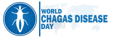 Welttag der Chagas-Krankheit. Geeignet für Grußkarte, Poster und Banner.
