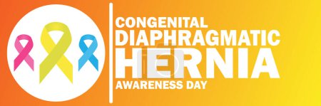 Congenital Diaphragmatic Hernia Awareness Day. Suitable for greeting card, poster and banner.