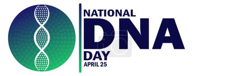 National DNA Day. Suitable for greeting card, poster and banner.