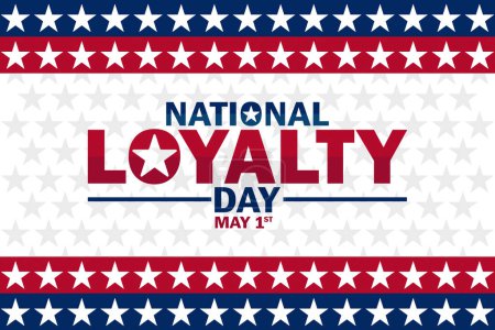 National Loyalty Day. May 1st. Holiday concept. Template for background, banner, card, poster with text inscription. Vector illustration