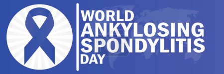 Téléchargez les illustrations : Journée mondiale de la spondylarthrite ankylosante. Convient pour carte de vœux, affiche et bannière - en licence libre de droit