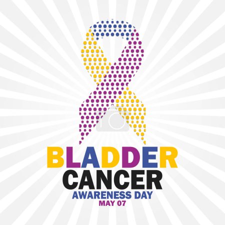 Bladder Cancer Awareness Day. May 07. Holiday concept. Template for background, banner, card, poster with text inscription. Vector illustration