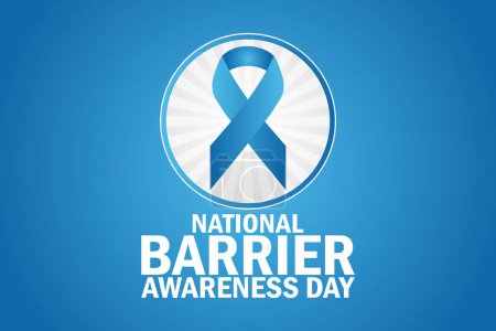 National Barrier Awareness Day wallpaper with typography. National Barrier Awareness Day, background