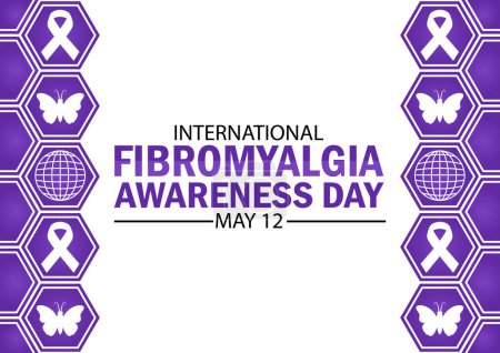 International Fibromyalgia Awareness Day Vector illustration. May 12. Health concept. Template for background, banner, card, poster with text inscription.