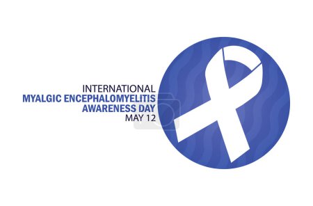 Illustration for International Myalgic encephalomyelitis awareness day. Vector illustration. Suitable for greeting card, poster and banner. - Royalty Free Image