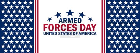 Armed Forces Day. United States of America. Suitable for greeting card, poster and banner. Vector illustration.