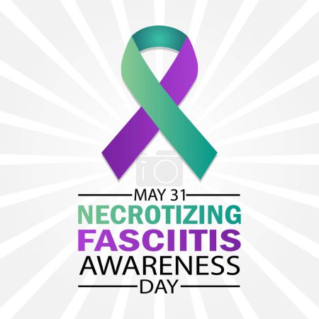 Necrotizing Fasciitis Awareness Day. May 31. Holiday concept. Template for background, banner, card, poster with text inscription.