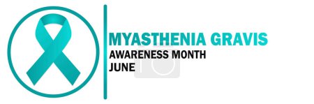Myasthenia Gravis Awareness Month June. Suitable for greeting card, poster and banner. Vector illustration.