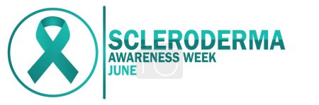 Scleroderma Awareness week. June. Suitable for greeting card, poster and banner. Vector illustration.