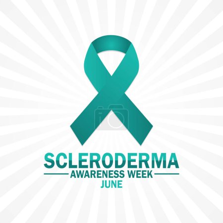 Scleroderma Awareness week. June. Holiday concept. Template for background, banner, card, poster with text inscription.