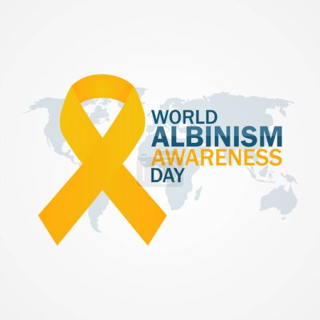 World Albinism Awareness Day. Holiday concept. Template for background, banner, card, poster with text inscription.